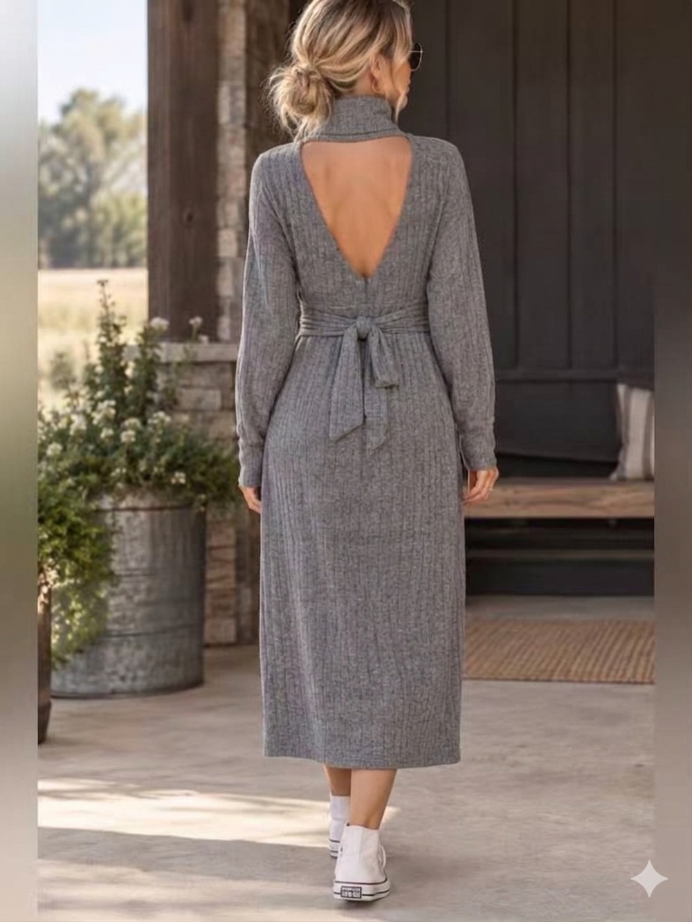 FRNCH Karell Butter knit Sweater Dress